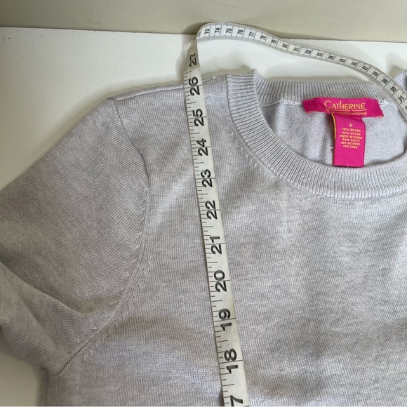 Catherine Malandrino Women Gray Pullover Sweater - Picture 6 of 7